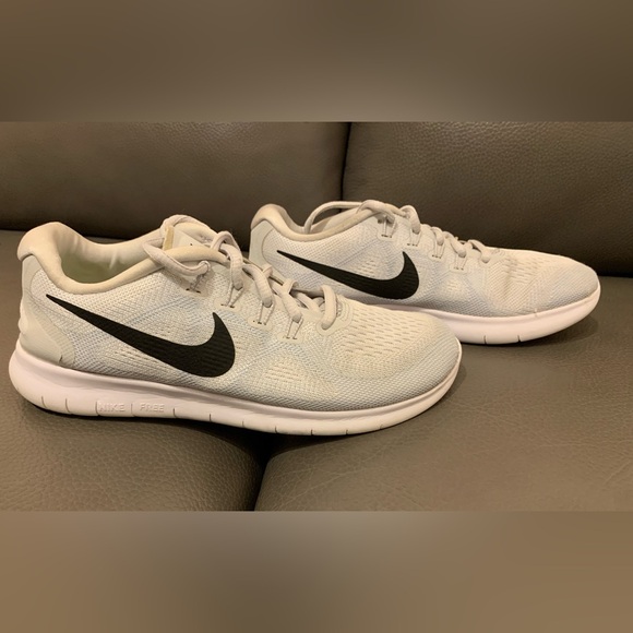 White and Black Athletic Sneakers - Picture 2 of 4